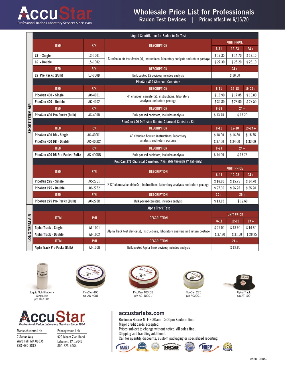 AccuStar Pricing