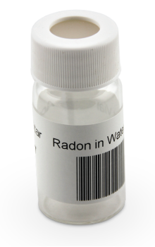 Water radon test vial